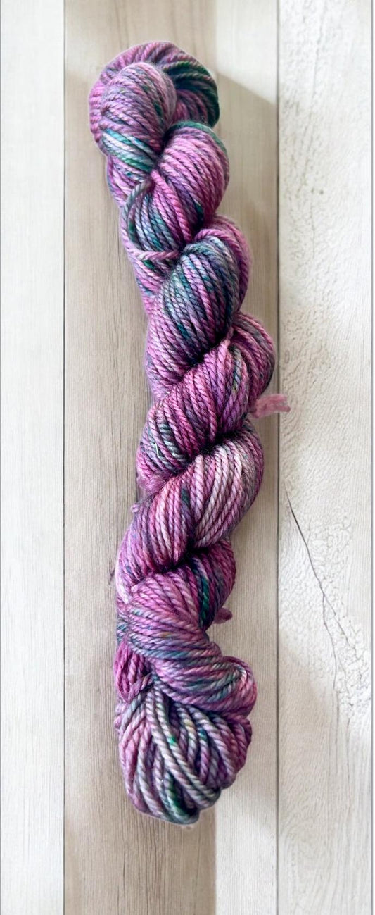 Port wine magnolia mini skein- 4ply