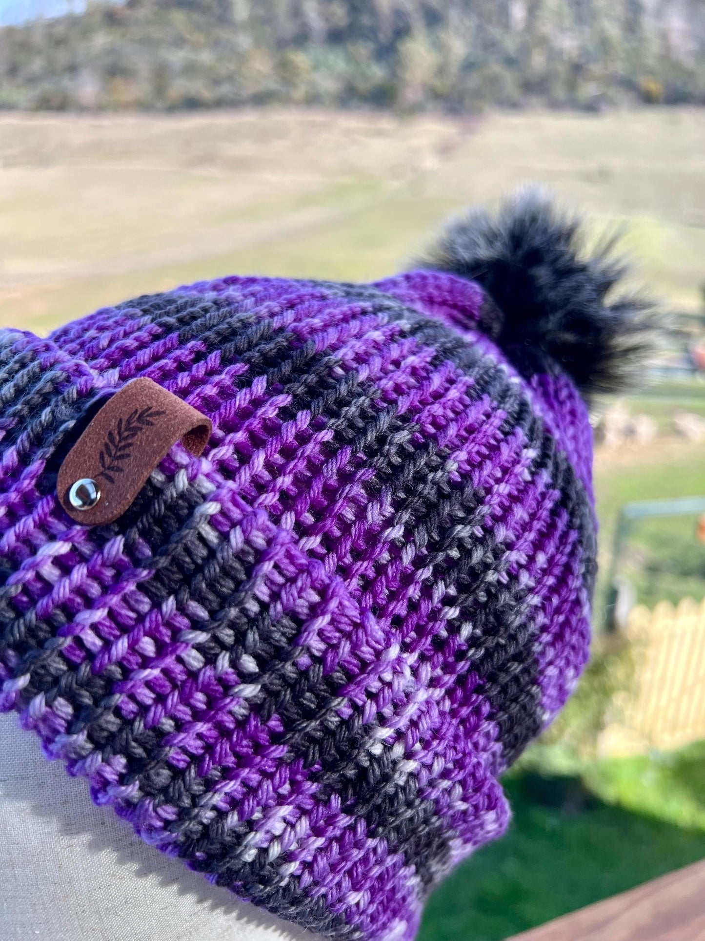 Merino Wool Beanie - Midnight Sky