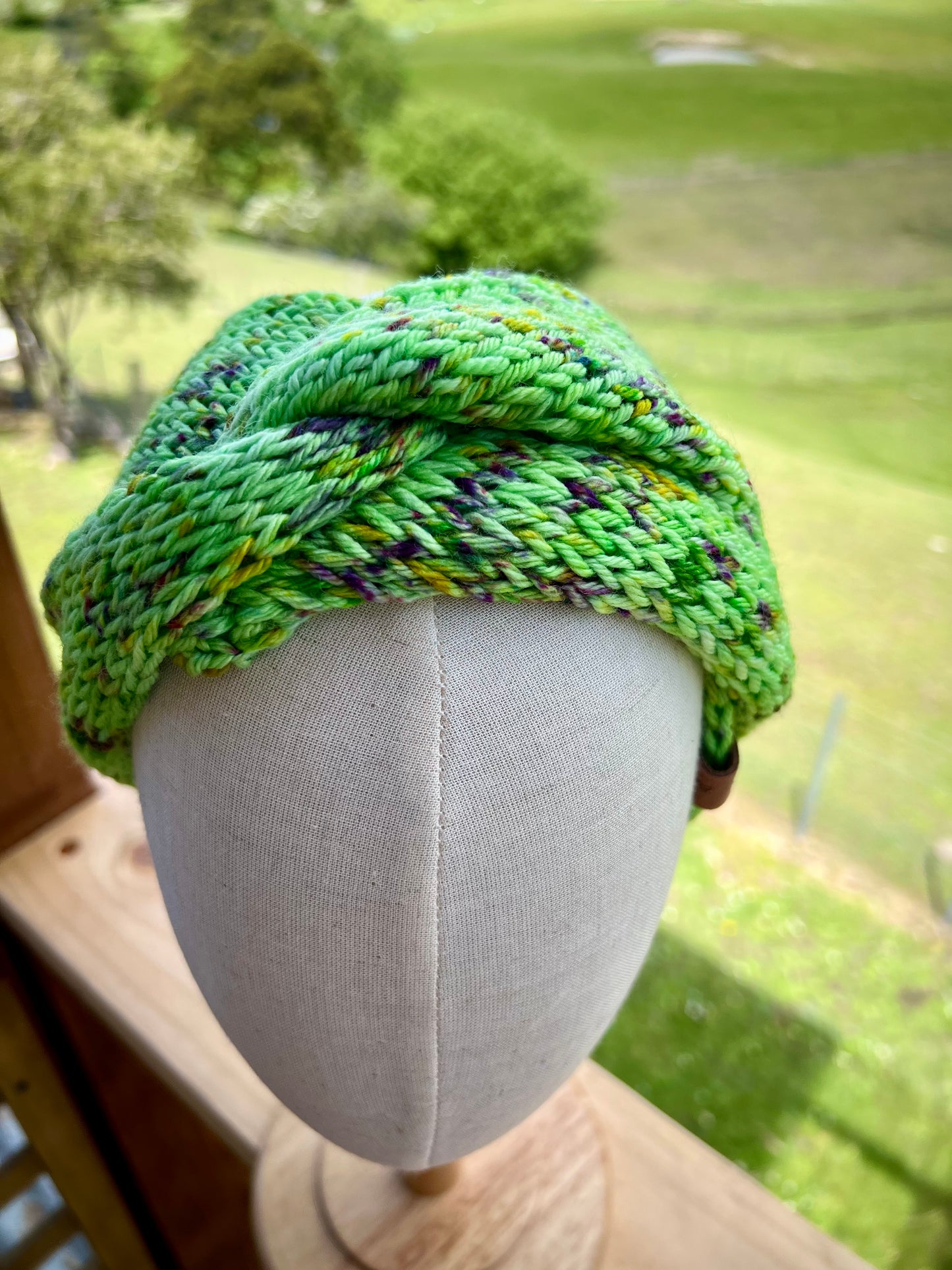 Merino Wool Ear Warmer Headband - Forest