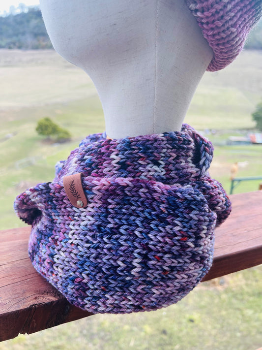 Australian Merino Wool Scarf - Mulberry