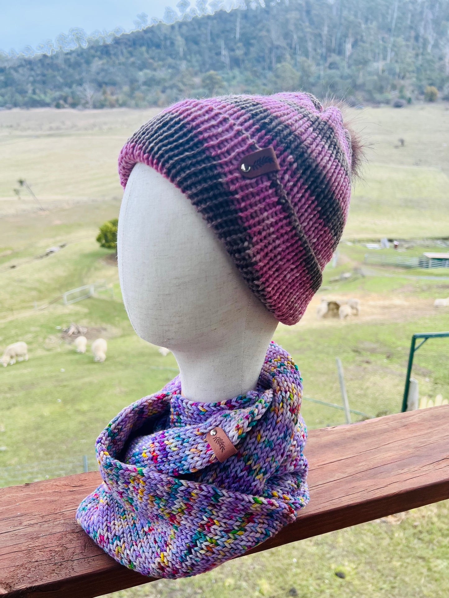 Australian Merino Wool Scarf - Bo Peep