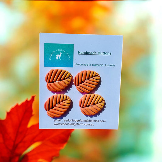 Handmade Fagus Leaf Buttons