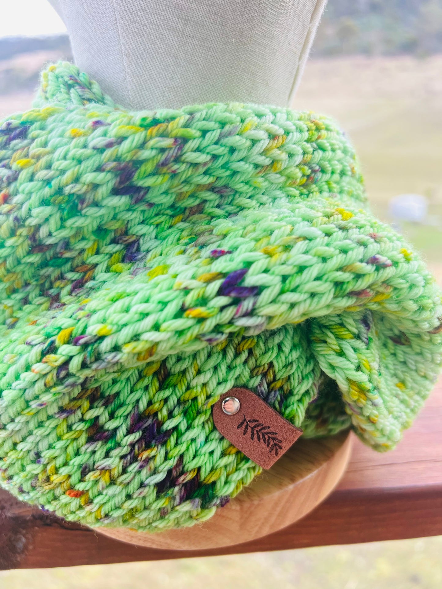 Australian Merino Wool  Scarf - Spring Garden