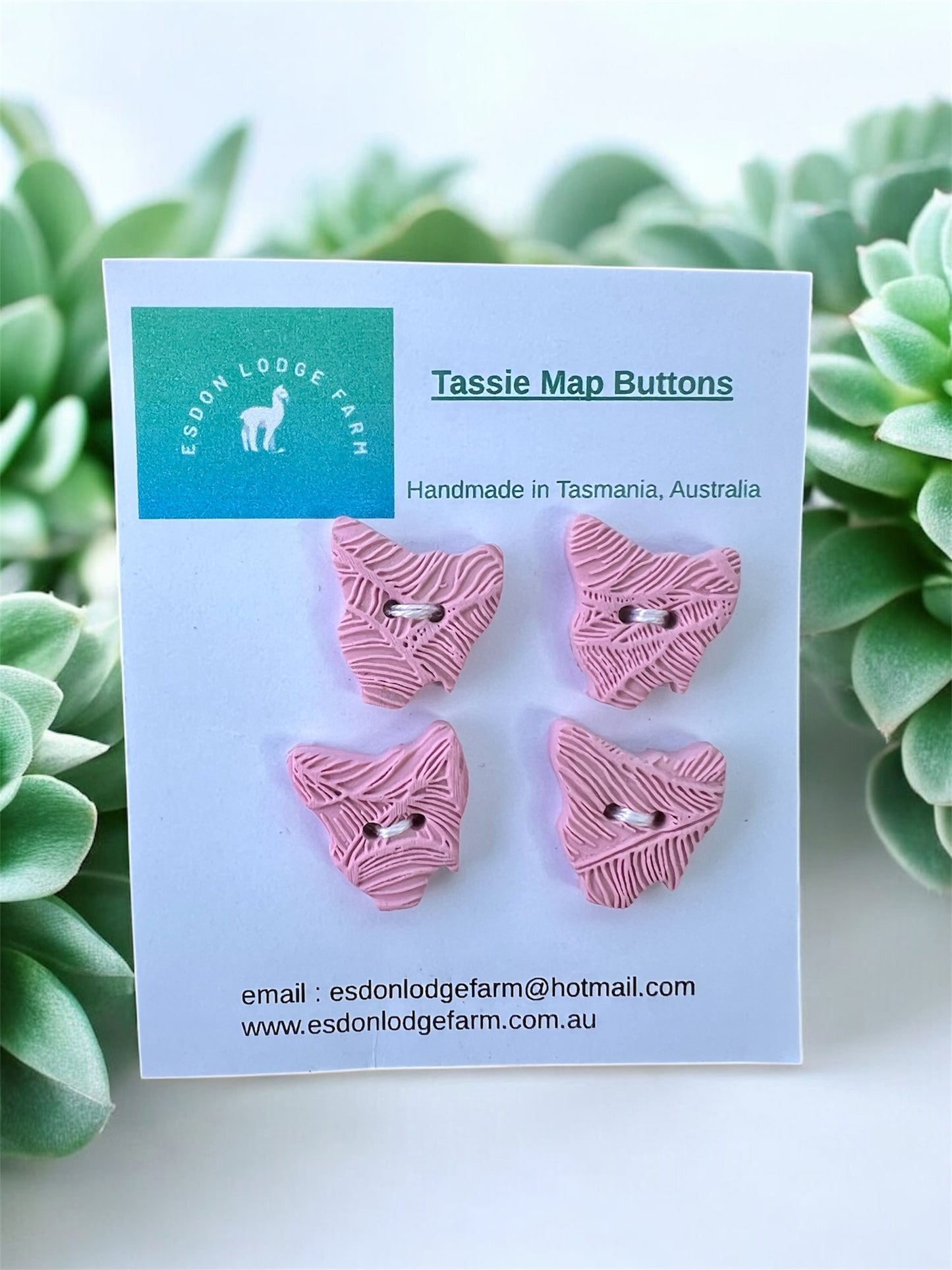 Handmade Tassie Map Buttons