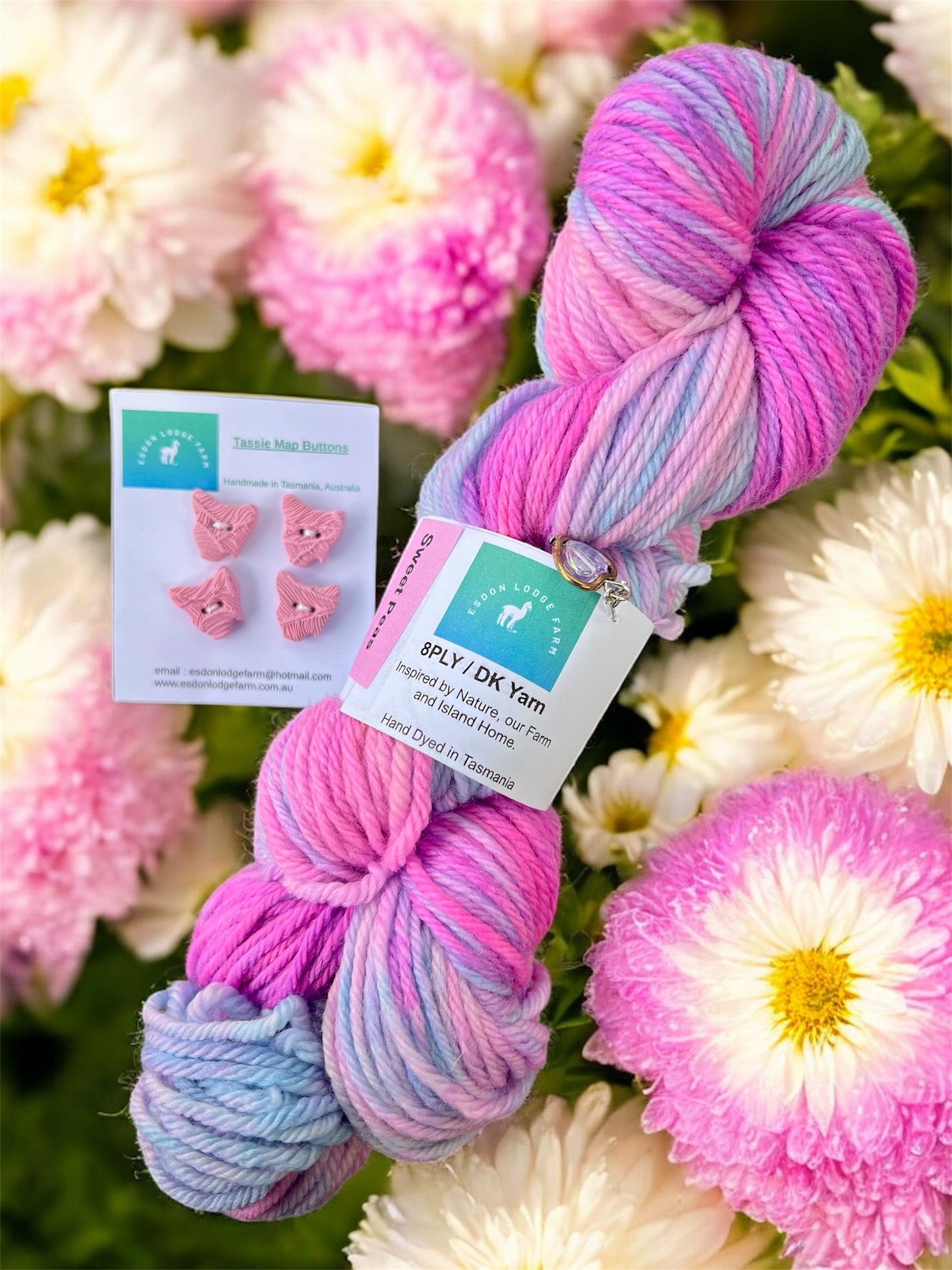 Handmade Tassie Map Buttons