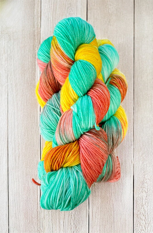 Summer Daisies - Sock yarn 4ply