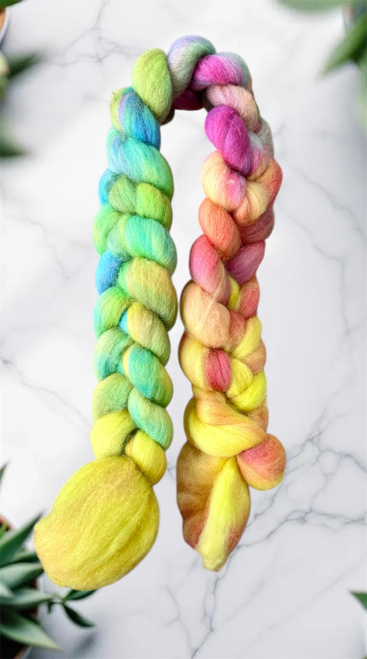 Australian Merino Roving - Rainbow