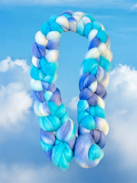 Merino Wool Top ( Roving ) - Cloudy Days