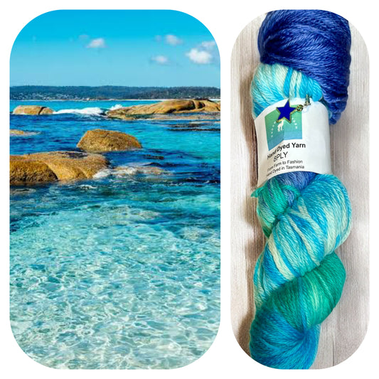 Bicheno Blue 8ply/ DK yarn