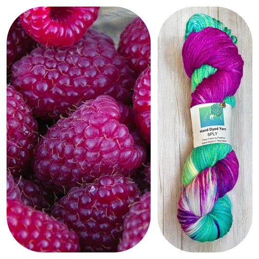 Raspberry Ripple DK 8ply / DK yarn