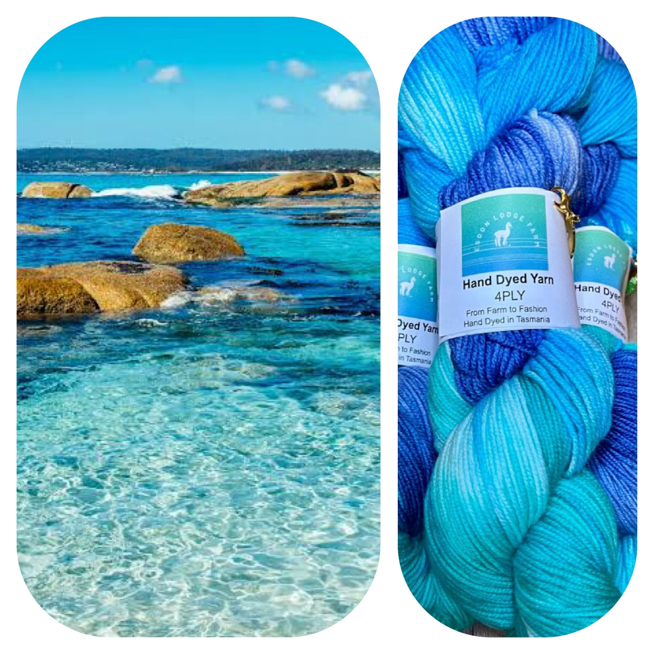 Bicheno Blue 4ply Yarn