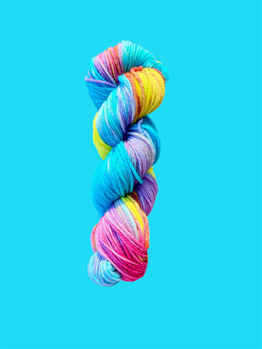 Rainbow 8ply/Dk yarn Australian Merino Wool