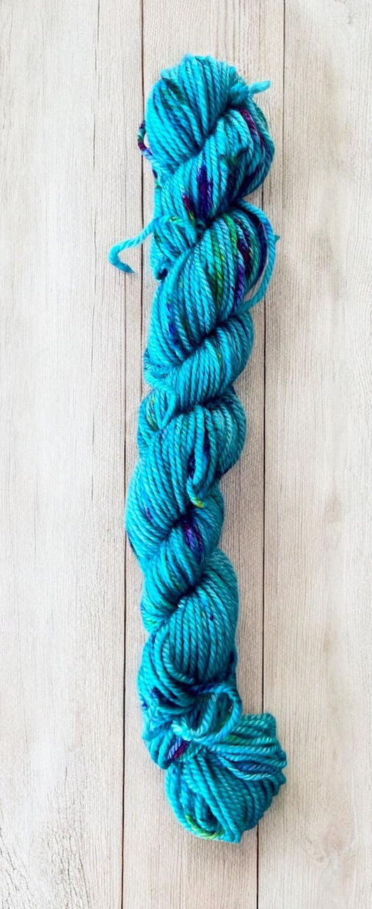 Teal delight mini skein -4ply