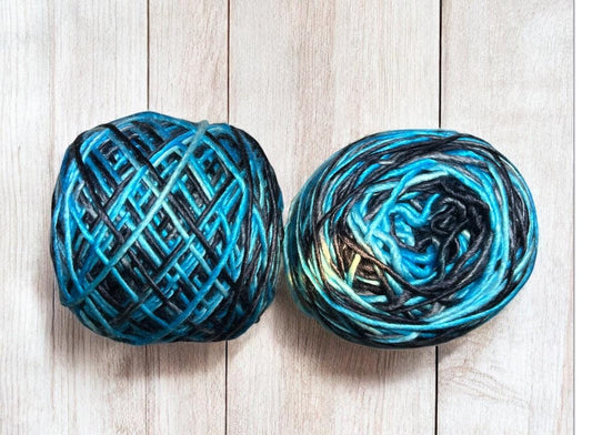 Merino Wool and Silk 8ply yarn-Blue Wren