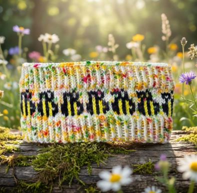 Bumblebee Headband / Ear warmer - Honey Blossom