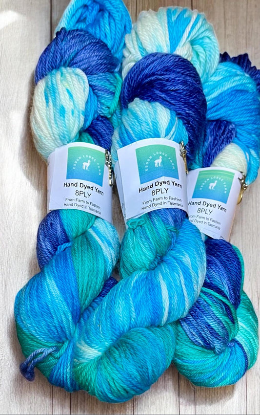 Bicheno Blue 8ply/ DK yarn