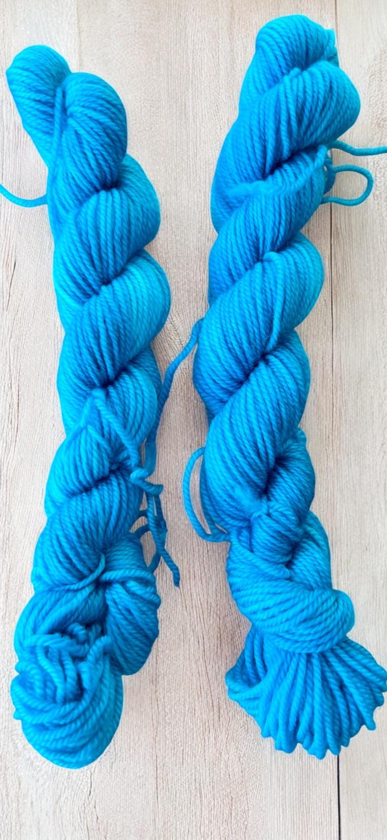 Ocean Blue  mini skein -4ply