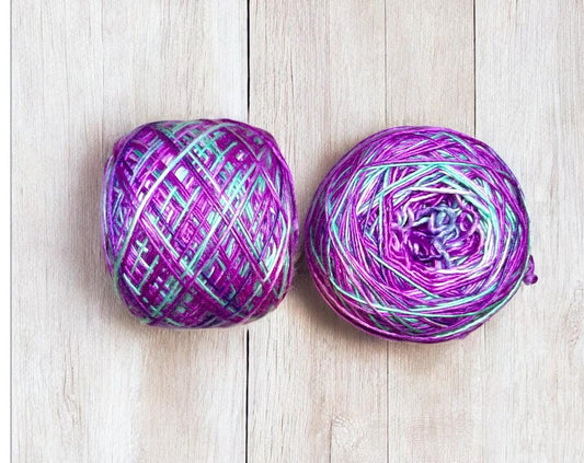 Merino Wool and Silk 4 ply yarn - Raspberry Ripple