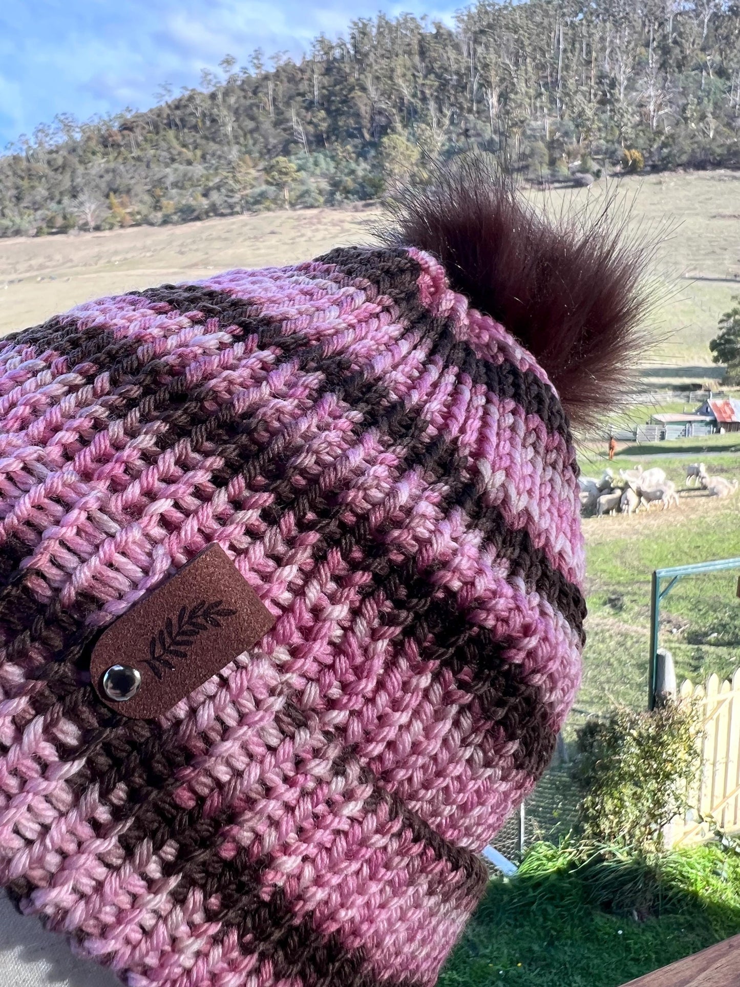 Merino Wool Beanie - Autumn Leaves