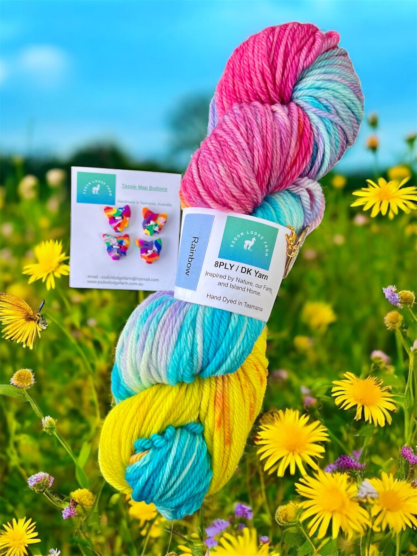 Handmade Tassie Map Buttons