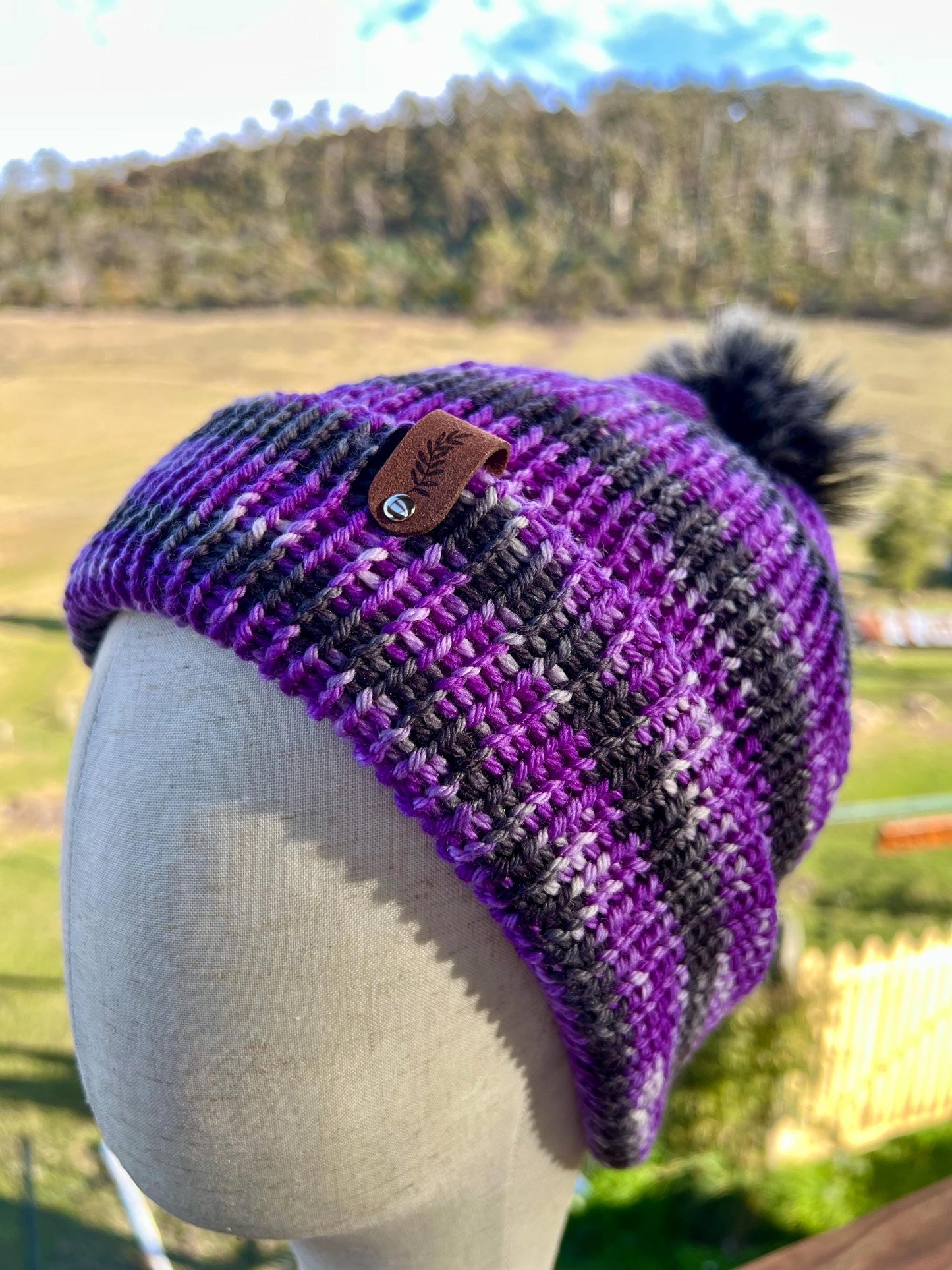 Merino Wool Beanie - Midnight Sky