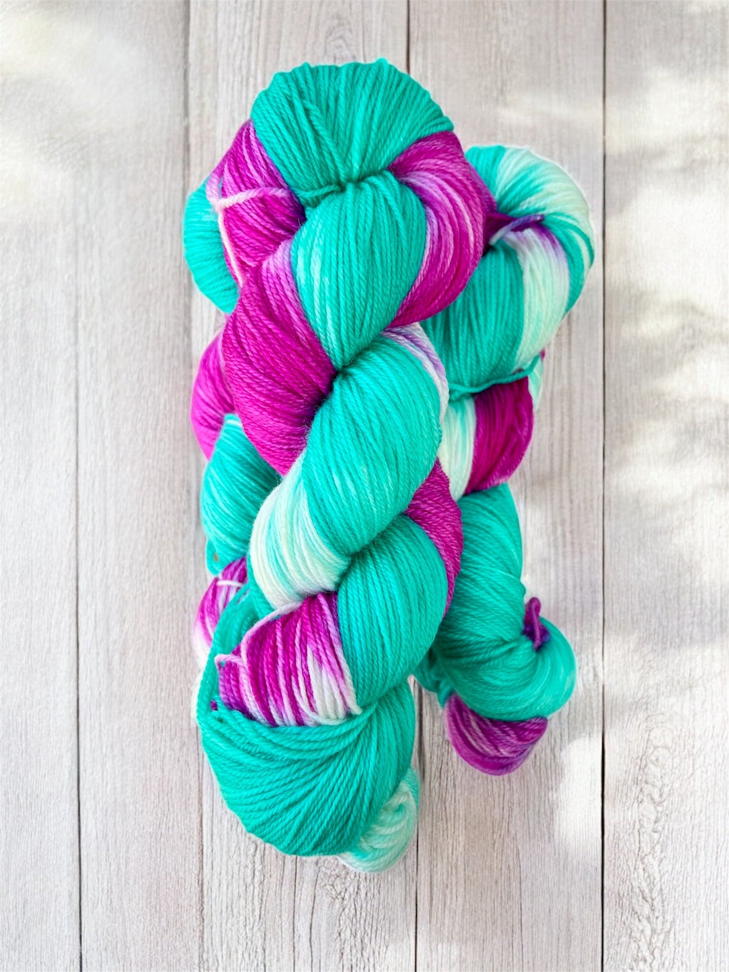 Raspberry Ripple  - Sock yarn 4ply