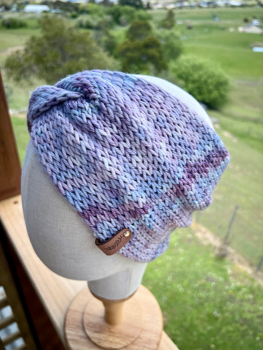 Merino Wool Ear Warmer Headband - Merlot