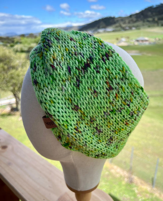 Merino Wool Ear Warmer Headband - Forest