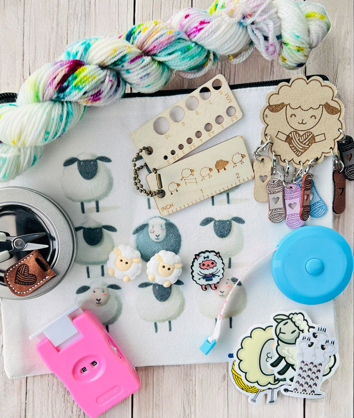 Knitting Notion Bag - Sheep