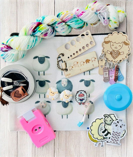 Knitting Notion Bag - Sheep