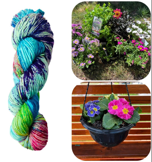 Spring Blooms 4ply yarn