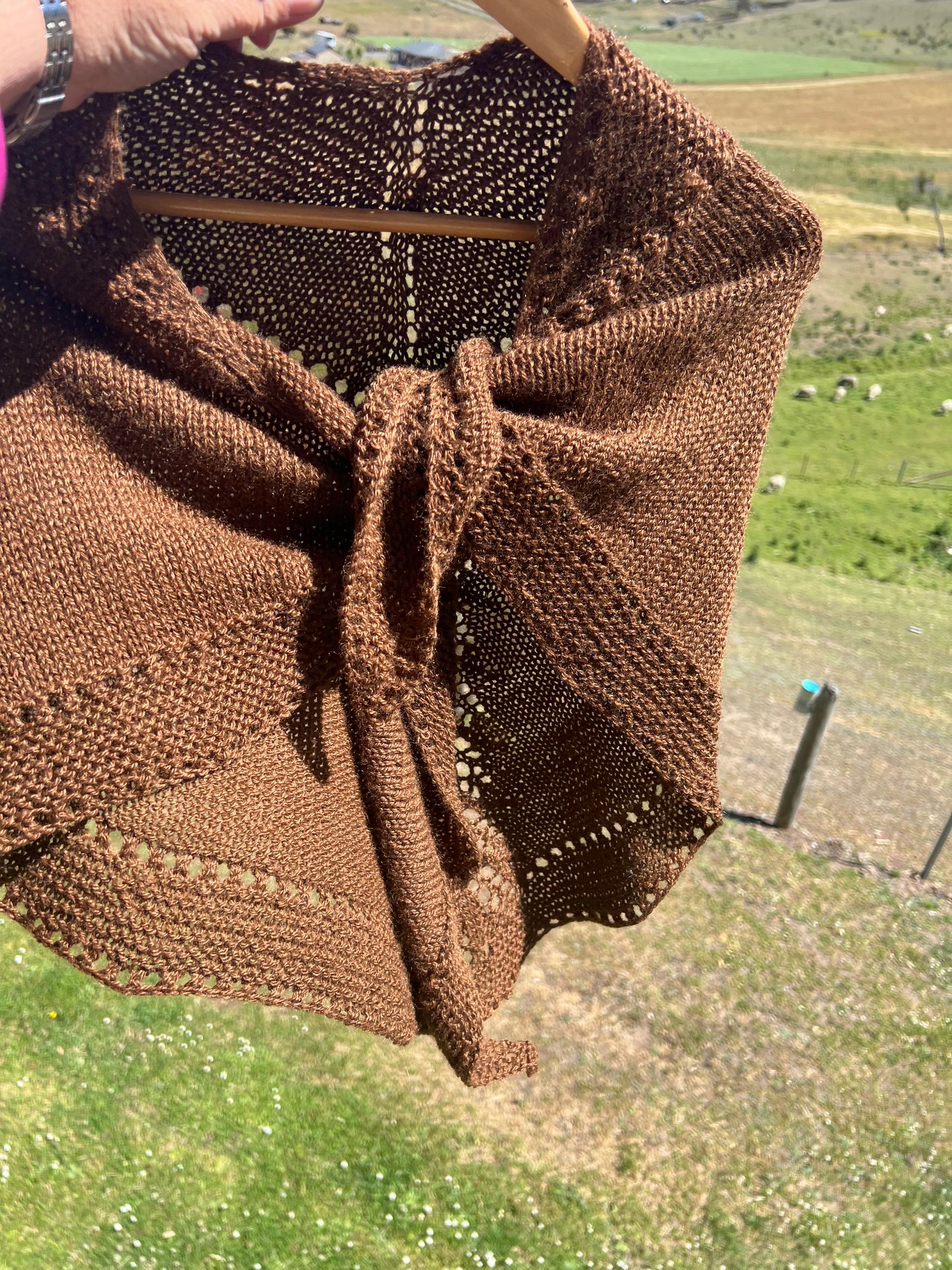 Caramel Alpaca Shawl
