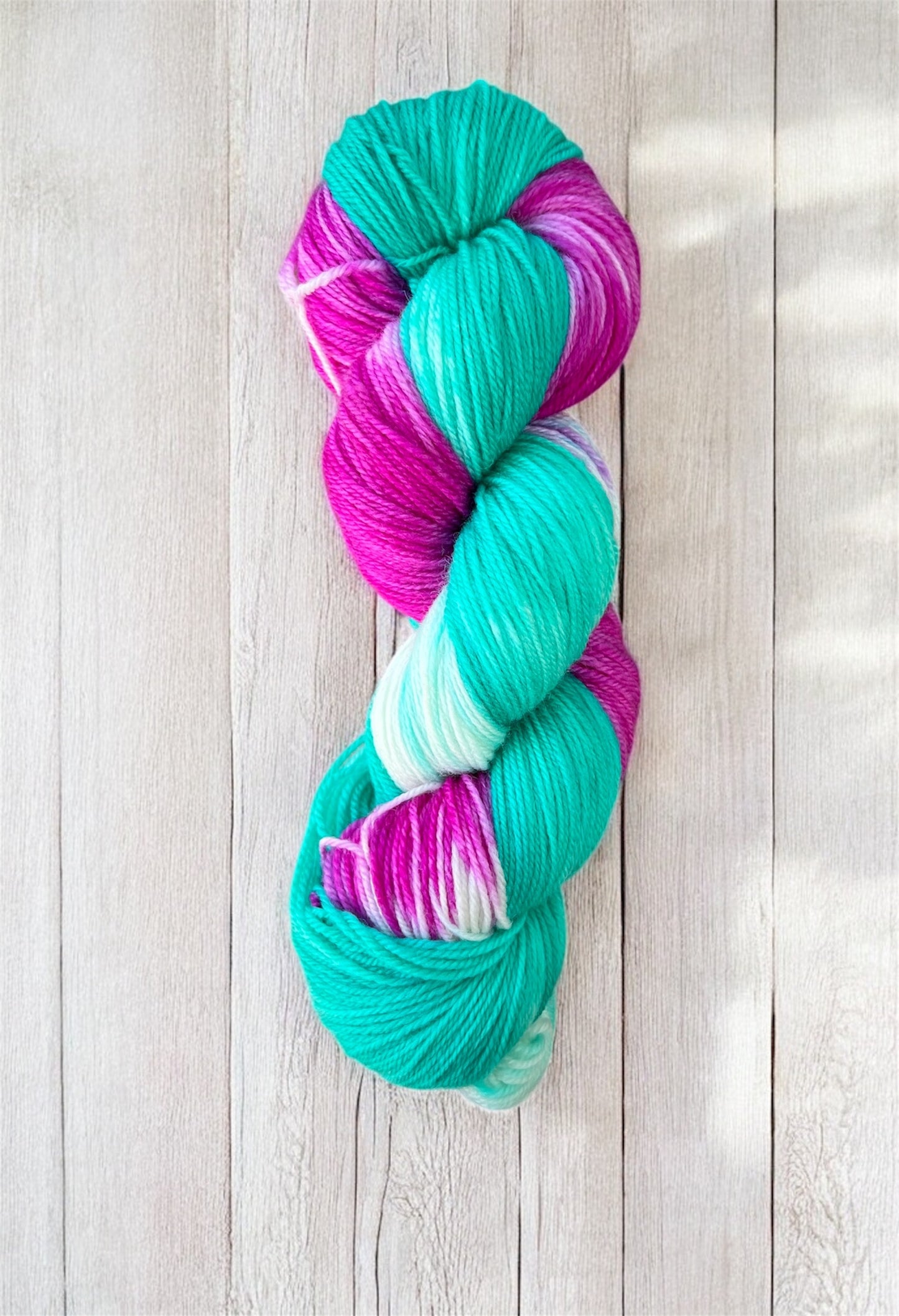 Raspberry Ripple  - Sock yarn 4ply