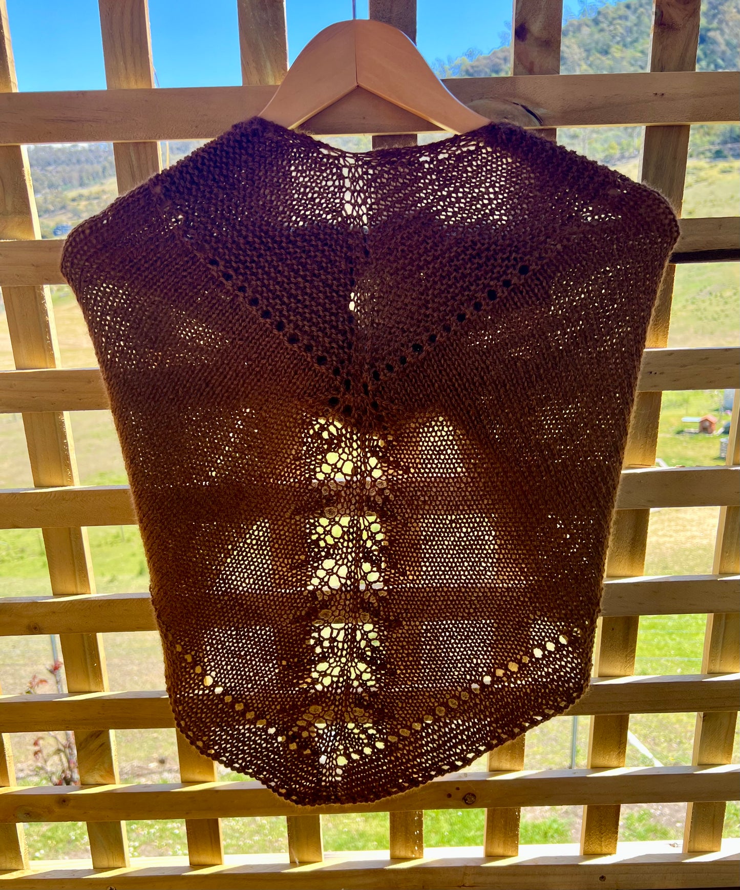 Caramel Alpaca Shawl