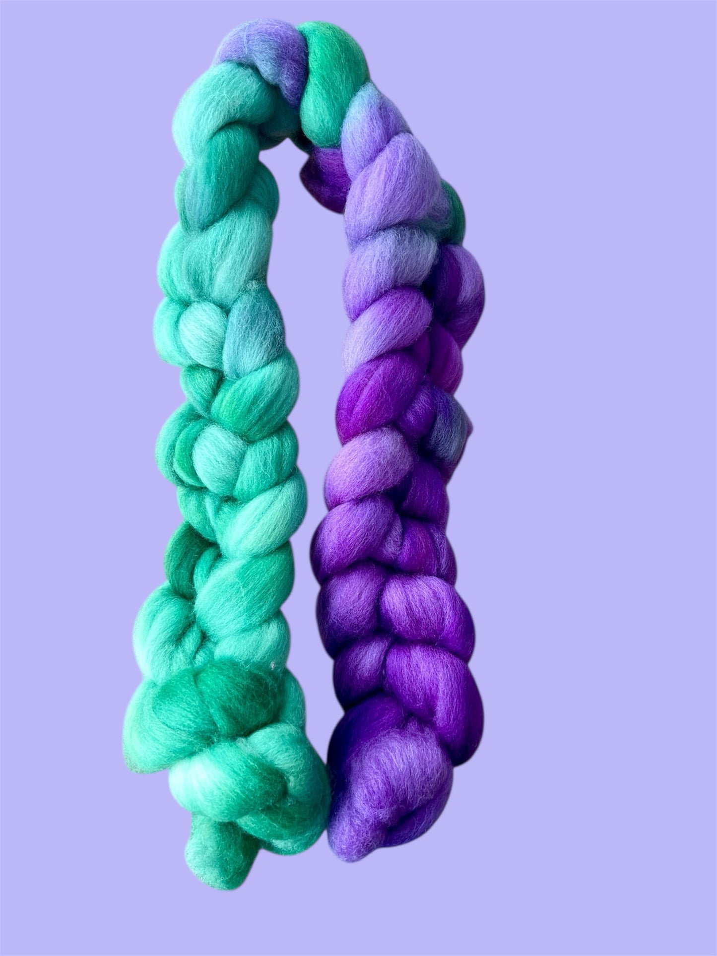 Merino Wool Top ( Roving ) - Country Iris
