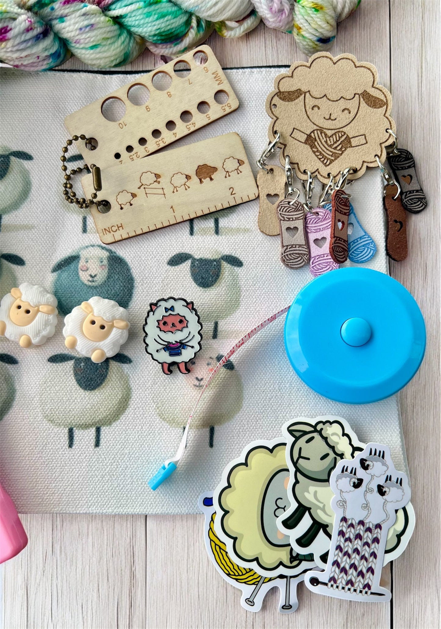 Knitting Notion Bag - Sheep