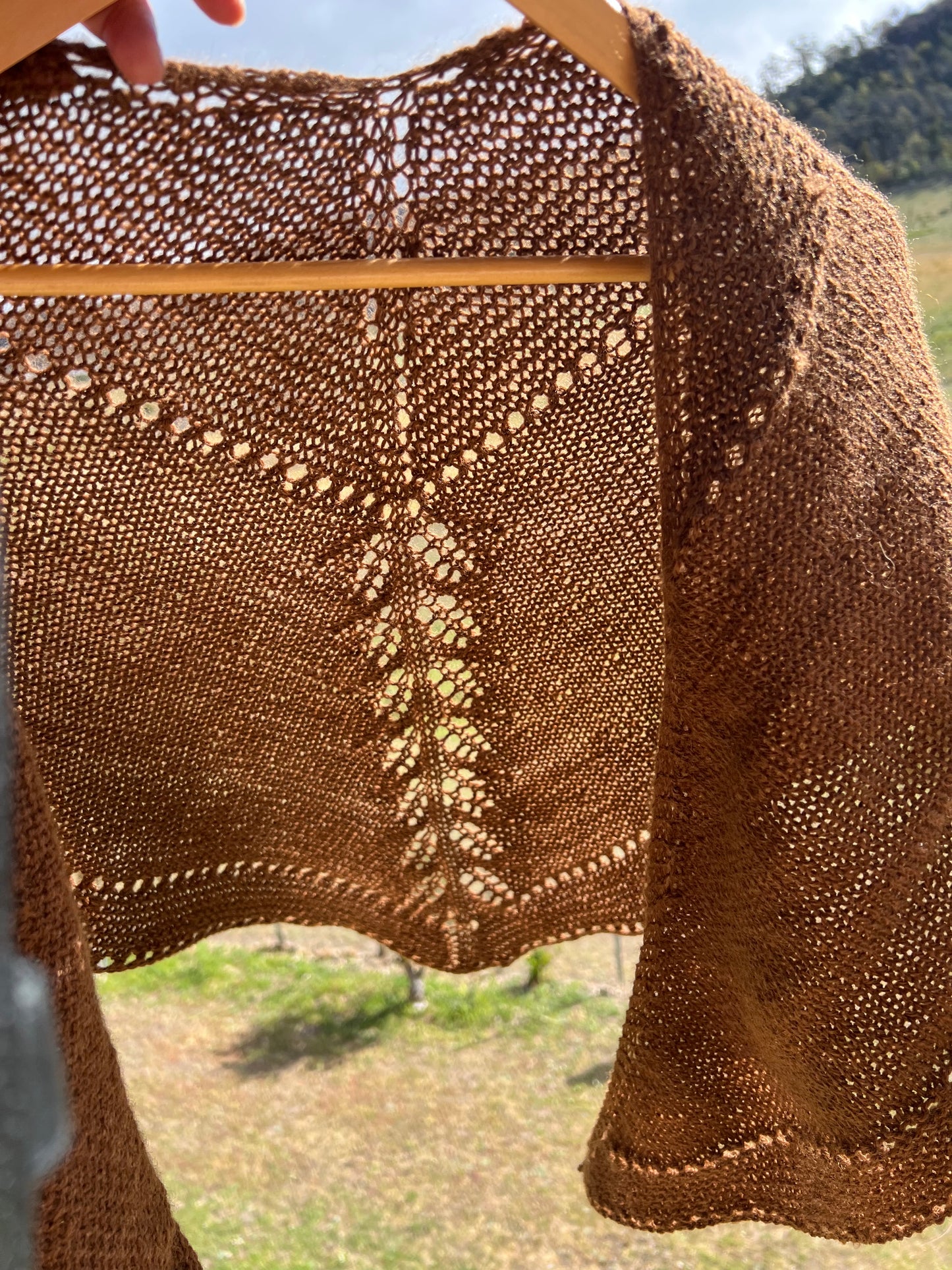 Caramel Alpaca Shawl