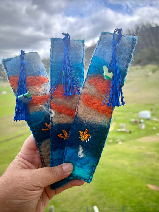 Felted Handmade Bookmark- Bicheno