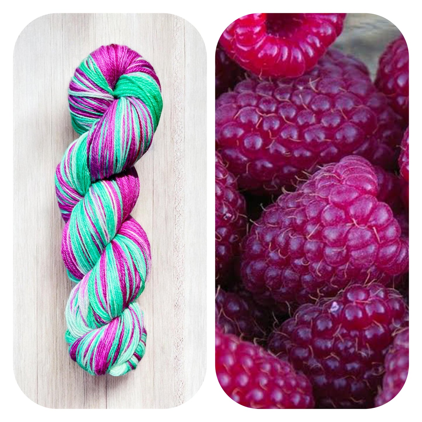 Raspberry Ripple - Sock Yarn
