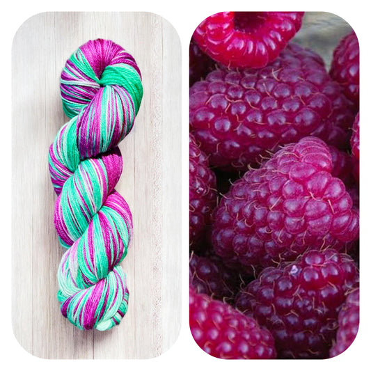 Raspberry Ripple - Sock Yarn