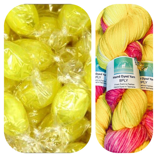 Sherbet Lemon DK 8ply yarn