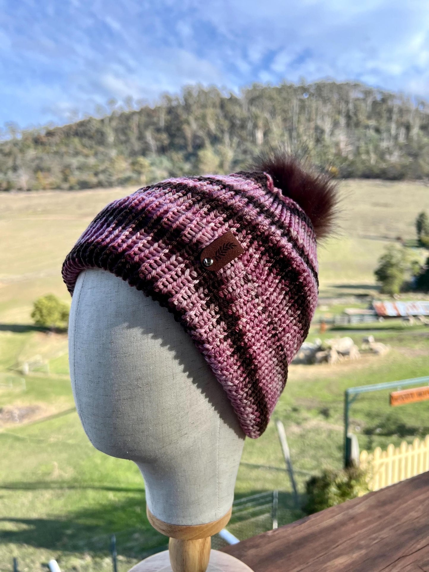 Merino Wool Beanie - Autumn Leaves