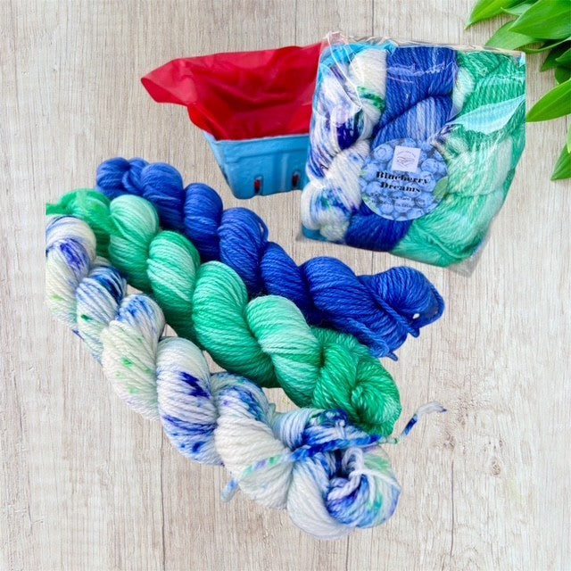 Summer Berries Punnet- 3x mini skeins