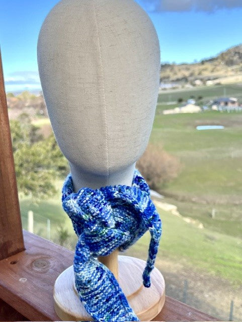Sophie Style Scarf - Blueberry
