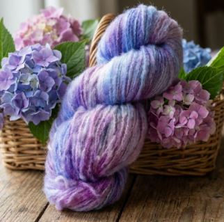 Hydrangea 8ply(DK)  Brushed Merino yarn
