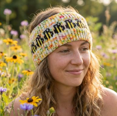 Honey Blossom - Bumblebee Headband / Ear warmer