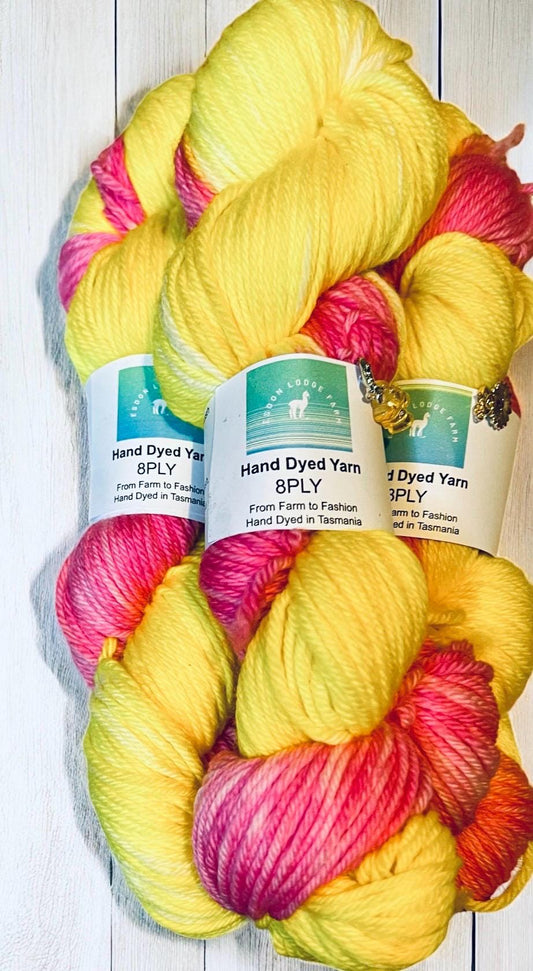 Sherbet Lemon DK 8ply yarn