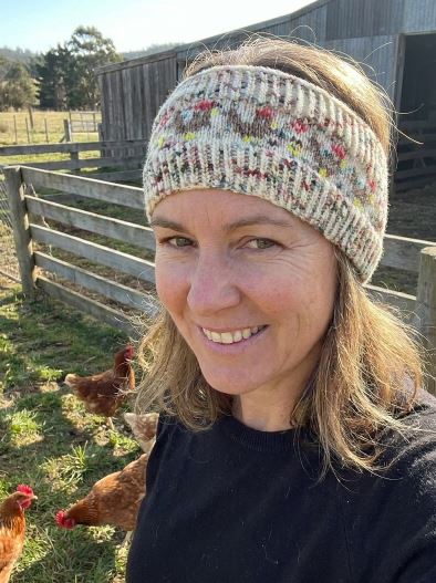 Sheep Headband / Ear warmer - Chicken