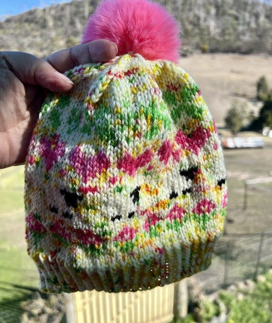 Merino Wool Child Beanie - Sheep