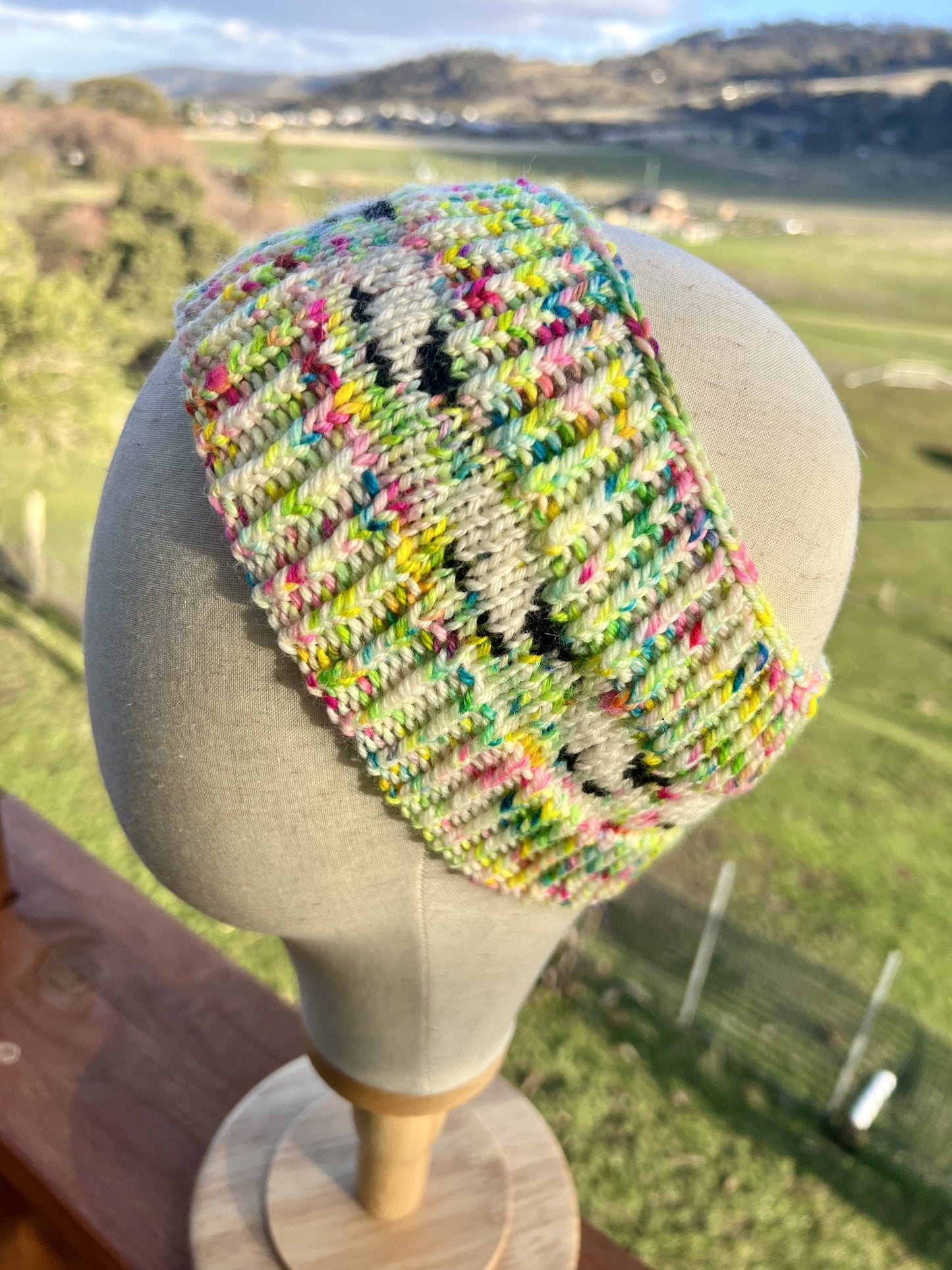 Sheep Headband / Ear warmer - Confetti